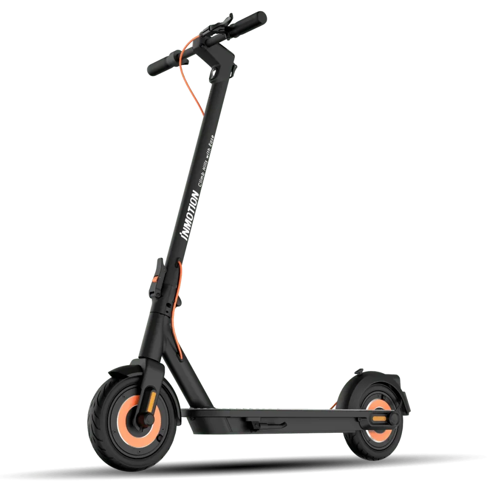InMotion Climber dual-motor electric scooter in black with orange accents