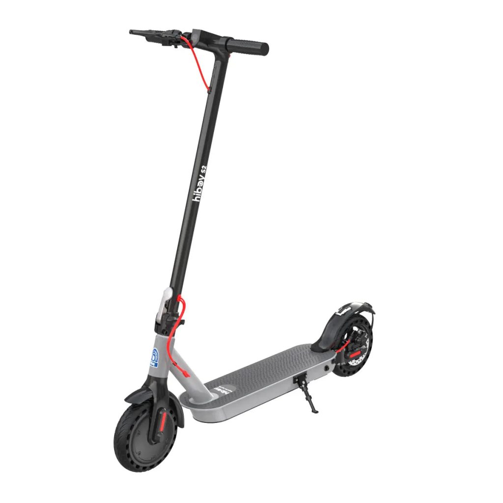 Hiboy S2 electric scooter base model before the removable seat is fitted