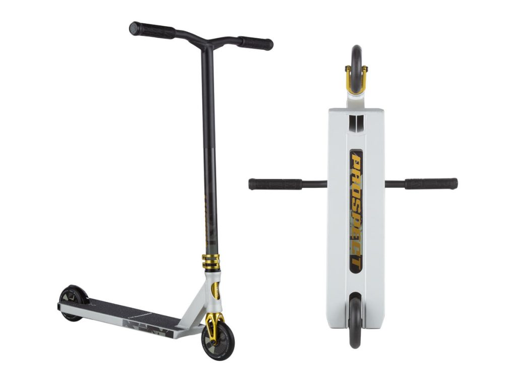 Lucky Prospect 2025 Talus complete stunt scooter shown from two angles