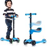 Lascoota 2-in-1 Kick Scooter with Seat