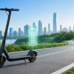 Electric scooter range and battery distance guide