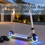 Unbranded lightweight two-wheel kids scooter with illuminated wheels deck and stem