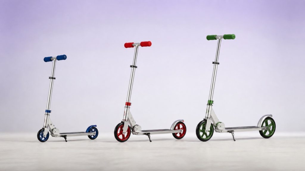 Razor A A2 and A3 kick scooters in a model comparison